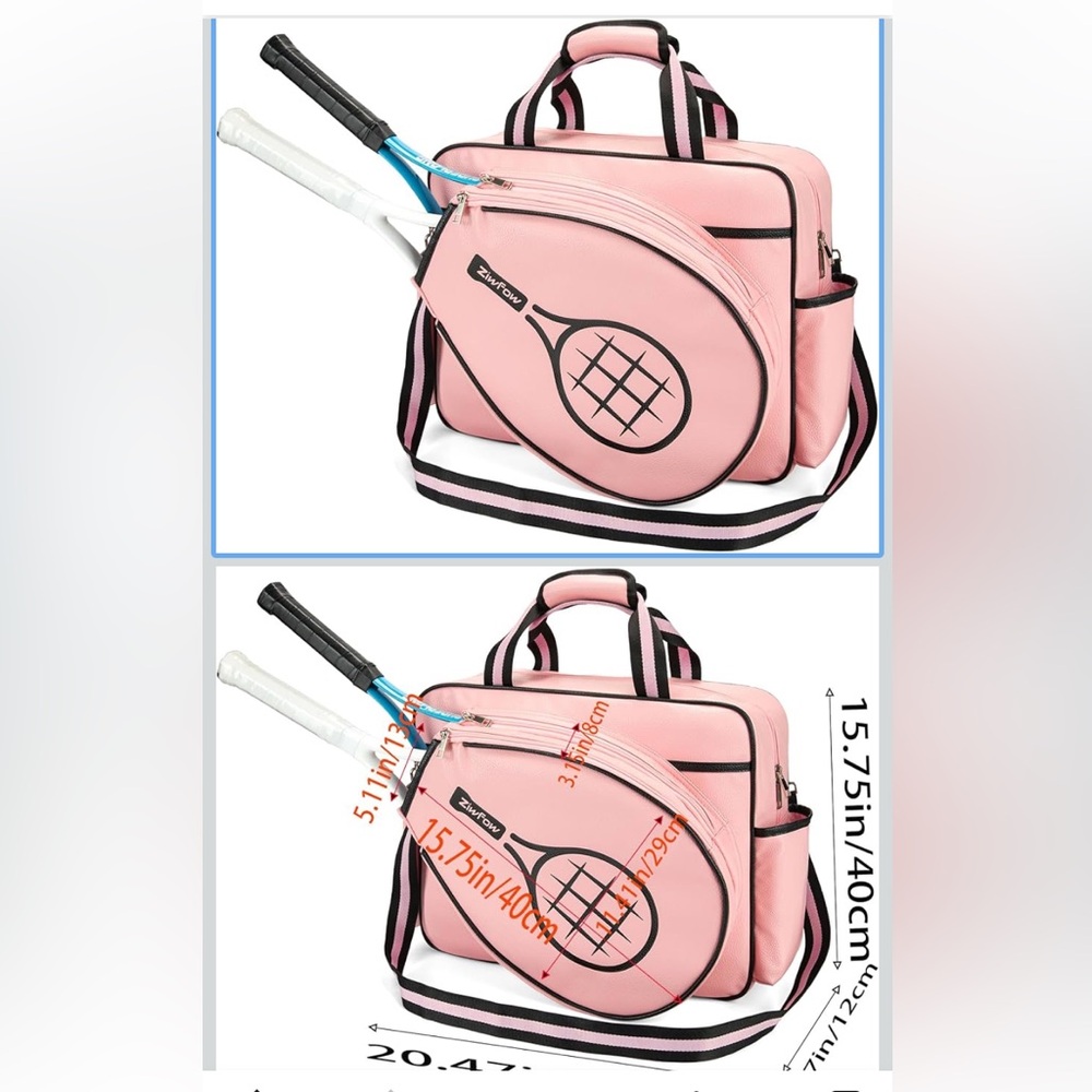 Pink and Black Women's Bag